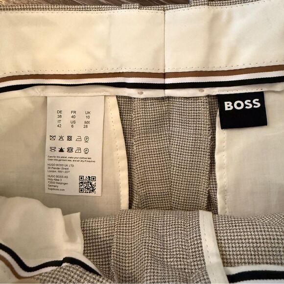 Boss Virgin Wool Wide Leg Trousers New - Picture 4 of 9